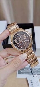 ĐỒNG HỒ NAM CHÍNH HÃNG Citizen BL8163-50X Eco-Drive Perpetual Brown Dial Sapphire Gold Case & Stainless Steel For Men