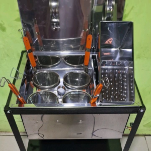 DANDANG MIE AYAM LUBANG 4 SET MEJA BOOT PANCI MIE KOCOK JUMBO PLUS SEMAWAR