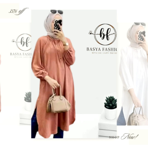 Meisa Tunik - Tunik Crinkle - Atasan Wanita Muslim - Tunik Simple