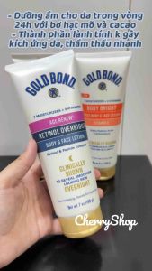 Kem dưỡng da mặt & cơ thể ban đêm Gold Bond Age Renew Retinol Overnight với phức hợp Retinol (198g)