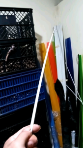 Fiber solid 100150& 200cm belum bubut Diameter Pangkal ke ujung hampir sama rata ±7 &±10mm tuk tiang/frame Tenda root net volialat menangkap Ikan anco/sirib dll