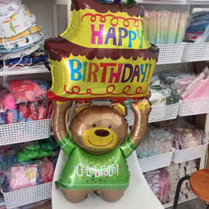 Giant Teddy Bear Balloon Happy Birthday Bear Balloons Photoshoot Decorations