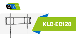 Kaloc EC120 40"-100" Extra Large Heavy Duty Fixed Wall Mount Tv Bracket LCD LED Curved and Flat Panel Screen TV Wall Mount Bracket with Max 1000x600mmmm VESA Black 电视机墙壁支架挂架 Pemegang Dinding Tv Braket