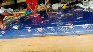 kasur busa sandwich kualitas tidak mudah kempes ukuran (200x180x10cm)