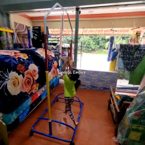 3V RANGKA BUAIAN BAYI / BABY CRADLE (BERODA / WITH ROLLER) SUPER HEAVY DUTY 100% BESI KUKUH / KUAT & TAHAN LASAK