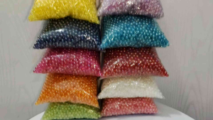 250grams (est.2400pcs) Transparent Bubble Smooth Beads AB Round Spacer Beads for Necklace DIY Jewelry Making Craft Supplies