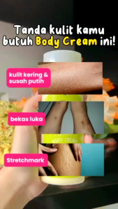 BODY CREAM NIGHT/HANAAMI/BODY CREAM PEMUTIH BPOM/CREAM PEMUTIH SELURUH TUBUH/PEMUTIH AMAN BUMIL BUSUI