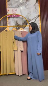 Gamis wanita terpopuler emira dress snow rib trendy 2025