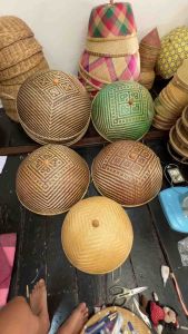 ฝาชี กันแมลง สานลายไทย งานสานระเอียดพิเศษ ขนาดใหญ่ 24 นิ้ว