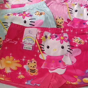 6 celana pendek/ boxer anak perempuan motif hello Kitty Barbie Frozen BTS