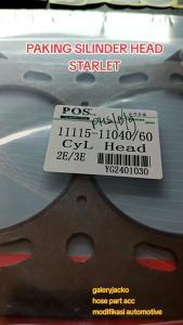 PAKING HEAD GASKET SILINDER HEAD STARLET KOTAK KAPSUL 1E 2E EP7X EP8X