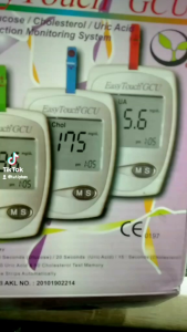 Alat cek diabetes asam urat dan kolesterol merk Easytouch Original