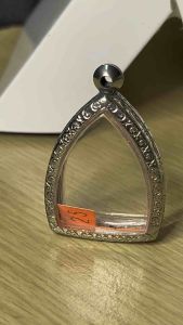 กรอบพระ ทรงใบโพธิ์ สแตนเลสแกะสลักแบบเรียบและลายไทย กรอบพระเครื่อง กรอบพระสำเร็จ ตลับพระ