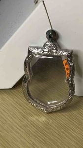 กรอบพระ ทรงเสมา สแตนเลสแกะสลักแบบเรียบและลายไทย กรอบพระเครื่อง กรอบพระสำเร็จ ตลับพระ