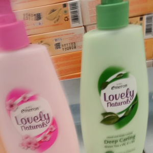 Emeron Lovely Naturals Hand & Body Lotion 400ml pumpTersedia 3 variant.    hand body emeron 400ml