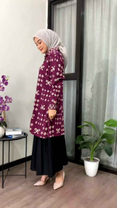 Tunik Alizah Rayon Premium Oversize LD 110 120 130