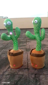 KIDS TOY PLUSH TOY DANCING CACTUS RECHARGEABLE NEW VERSION
