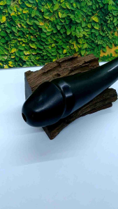 Once pipa padutan kayu kelor hitam model unik 15cm C231