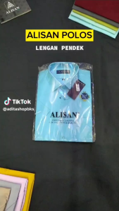 Kemeja ALISAN Polos Lengan Pendek Reguler Size Jumbo 2XL(16½) - 4XL(17½)