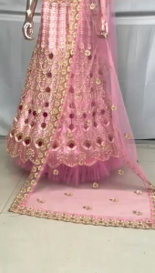 [PRE-ORDER] Semistitched Embroidery Lengha ( Delivery 15 days )