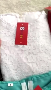 Gamis Kerudung Anak Aplikasi Brukat Abu Abu