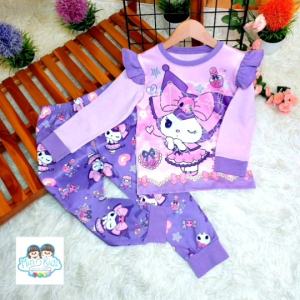 ชุดนอนเด็ก อายุ 3-7 ปี ชุดนอนเด็กผู้หญิง ชุดนอนเด็กเรืองแสงได้ในที่มืด ชุดนอนแขนยาวขายาว ผ้าคอตตอน ใส่สบาย