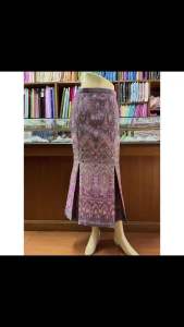 กระโปรงจีบทวิส กระโปรง กระโปรงผ้าไทย ตัดอัดกาวแล้วพร้อมส่งค่ะ(เชียงรายฝ้ายล้านนา)