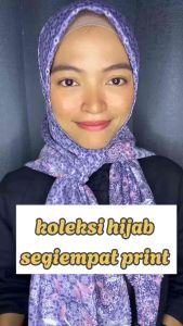 Hijab Syari Jumbo 130x130 Voal Premium Print Lassercut