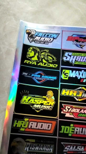 STIKER MINIATUR SOUNDSYSTEM HOLOGRAM | STIKER ANTI AIR | STIKER 1 LEMBAR