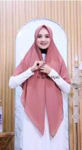 Hijab segi empat instan hijab resleting hijab zipper by Elzahra Hijab