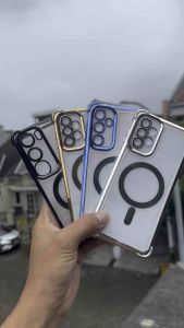 Casing Samsung galaxy A73 5G / A33 5G / A23 / A13 4G / A51 / A32 4G / A22 4G / M32 Soft Case MagSafe magnet wireless plating Casing Cover