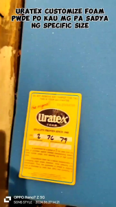 URATEX CUSTOMIZE 2x15x60(2pcs) (2-inch Thickness) No Cover