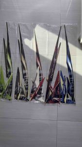 STIKER STRIPING LIS LES BODY YAMAHA XEON 2011 2012 HITAM HIJAU