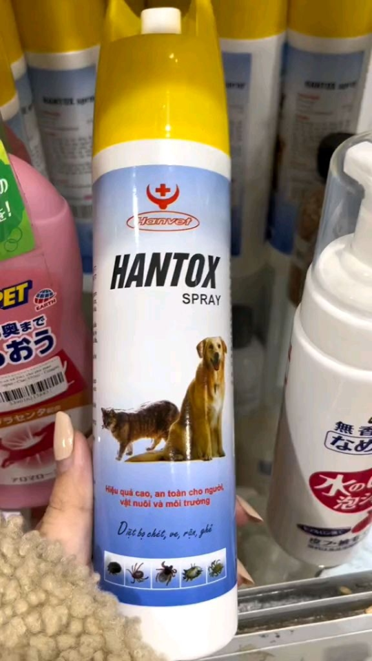 Hantox spray chai xịt ve rận cho chó