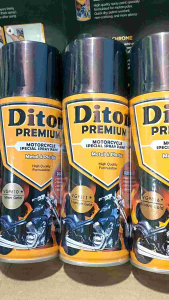 Diton Premium Pilox Pilok Cat Semprot Ready Berbagai Warna Gold Emas 400cc Gold Bronze Sparkling Titanium Spray Paint