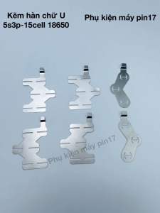 Bộ kẽm hàn chữ U đóng khối pin nội địa trung bộ 6 miếng