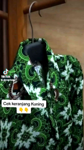 Baju Seragam Batik SD/MI/ diniyah depag hijau lengan panjang