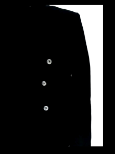 Áo khoác nam đen 2 hàng nút sang trọng – dáng Hàn Quốc lịch lãm chất vải cao cấp