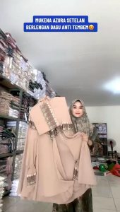 Mukenah Azura Berlengan & Free Tas: Aksesori Bayi yang Desain Nyaman