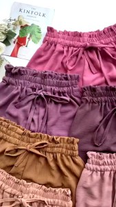 Celana Kulot Highwaist Crinkle Varian Kancing // Celana Wanita Panjang Terbaru // Celana Kulot Highwaist Crinkle Loose Pants Cullote Janelle Pants Terbaru