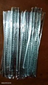 Clear plastic rulers 10pcs