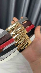 ( Da Thật Saffiano) Thắt Lưng Nữ Đa NăngPhù Hợp Đai Áo Váy Quần Dây Rút Tự Động Không Cần Bấm Lỗ.