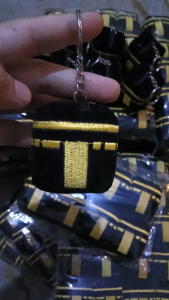 1 Dozen 12pcs Keychain Kaabah Doll Black Yellow Souvenir Gift Umrah Haji