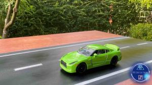 โมเดลรถเหล็ก รถสปอร์ต Nissan GT-R35 เปิดประตูได้ สวยสมจริงมาก มือ 1 นอกซีล สภาพใหม่ ของแท้จาก MAjORETTE 1/61