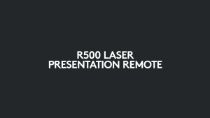 Logitech R500 Laser Presentation Remote - Logitech R500s Laser Pointer