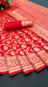 🇲🇾 BEAUTIFUL SOFT BANARASI LICHI SILK SAREES