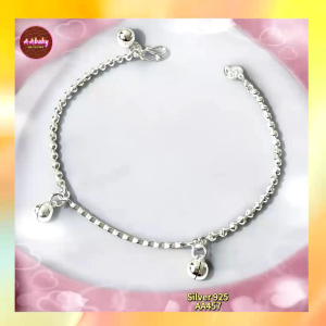 🌈AAbaby Galleries AA457 Original Baby 925 Silver Anklet Bracelet Smile 微笑 Rantai Kaki/Tangan/Gelang Bayi