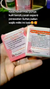(12 pcs ) Sabun susu collagen kemasan tipis 25gr