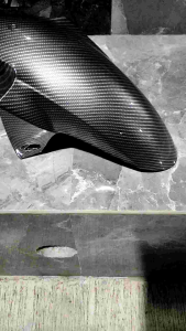 Spakbor Slebor Depan Yamaha R15 & Braket Slebor PNP Carbon