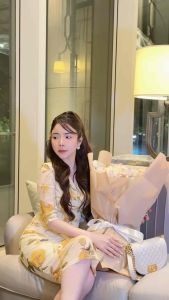 K408 : เดรสยาวเเขนกลาง ผ้าเน็ตเพิ่มความสวยในทุกสัดส่วน